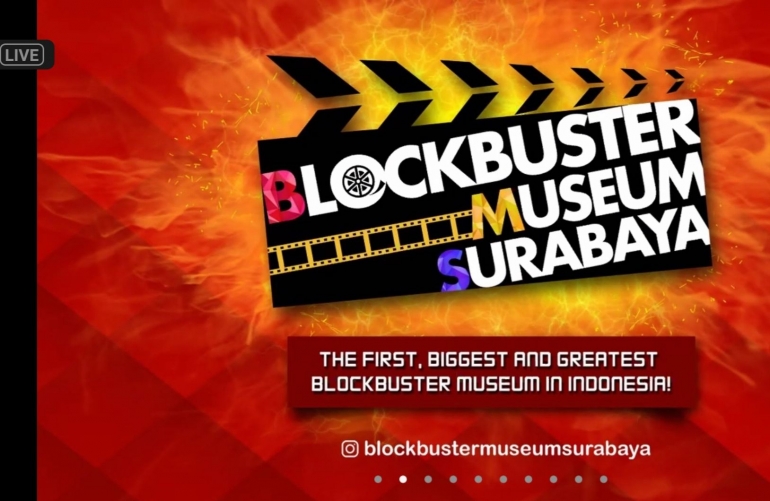 Tur Virtual Blockbuster Museum Surabaya. Sumber gambar: tangkapan layar acara tur virtual