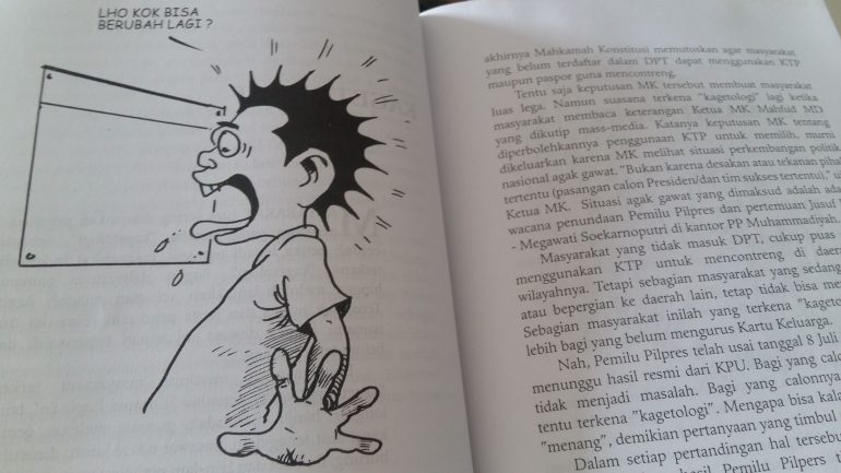 Sebuah ilustrasi karikatur dalam buku Zaman Edan (DokPri)