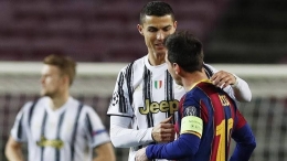 Gambar: Sport - Tempo.co (keakraban Messi dan Ronaldo di laga Barcelona vs Juventus)