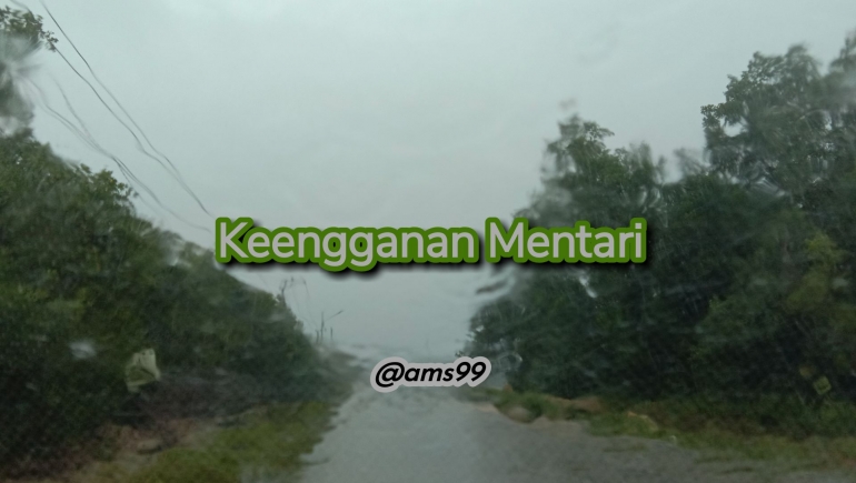 Puisi Keengganan Mentari (dokpri @ams99-By. Text On Photo) 