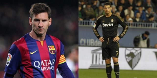 Gambar ilustrasi Messi dan Ronaldo sama-sama berusia 27 tahun. Sumber : the18.com