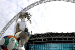 Ilustrasi Stadion Wembley, London, Inggris. Sumber: WEMBLEYSTADIUM.com/kompas.com