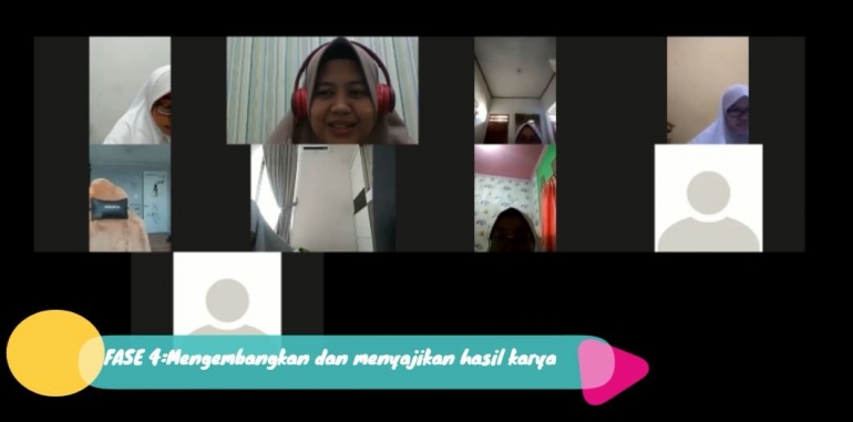 Gambar 5. Fase 4 Mengembangkan dan Menyajikan Hasil Karya (Dokpri)