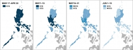 Perubahan status karantina kewilayahan di Pulau Luzon pada pertengahan 2020. - Wikipedia