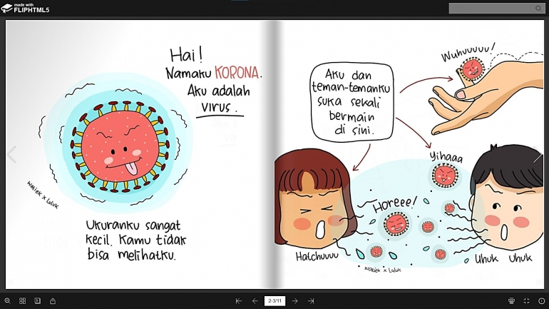cr: Seri Buku Anak Tentang COVID-19, Watiek Ideo (https://online.fliphtml5.com/nwyyb/grdh/).