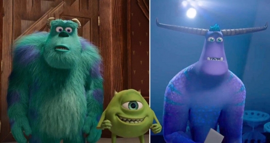 Mike sangat antusias atas perubahan, sedangkan Sully mulai was-was (sumber: Disney/metro.co.uk)