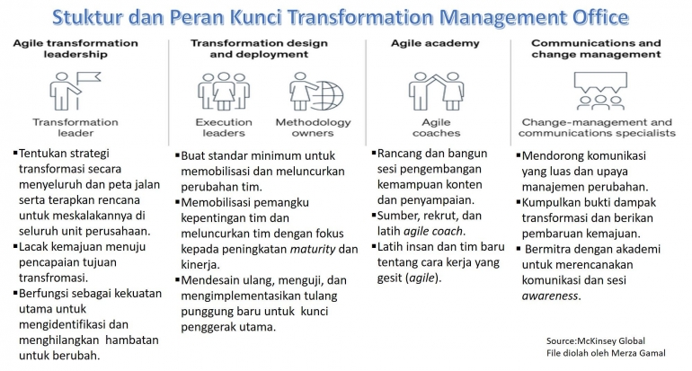 Struktur dan Peran Kunci Transformation Managemnet Office (Dok. pribadi)