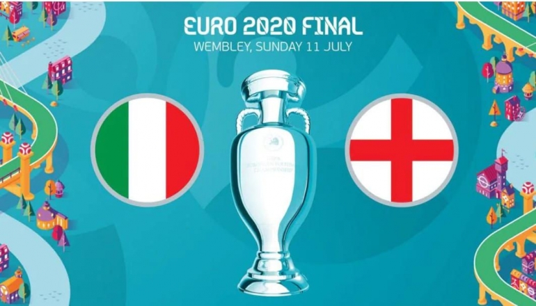 Ilustrasi Final EURO 2020 antara Italia vs Inggris (Sumber: uefa.com)