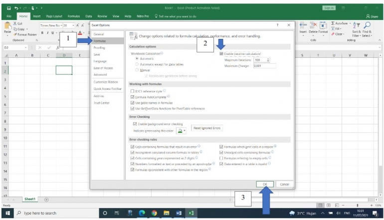 Microsoft Excel. Sumber: Dokpri