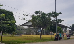 Lapangan futsal tempat vaksinasi (Foto : dok. pribadi)