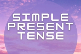 Ilustrasi Simple Present Tense.(KOMPAS.COM/ARUM SUTRISNI PUTRI)