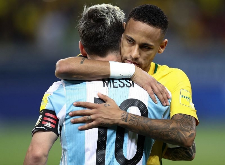 Lionel Messi dan Neymar I Gambar : Sportskeeda