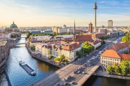 Salah satu sudut kota Berlin yang bakal jadi tuan rumah Euro 2024. Travel.Kompas.com