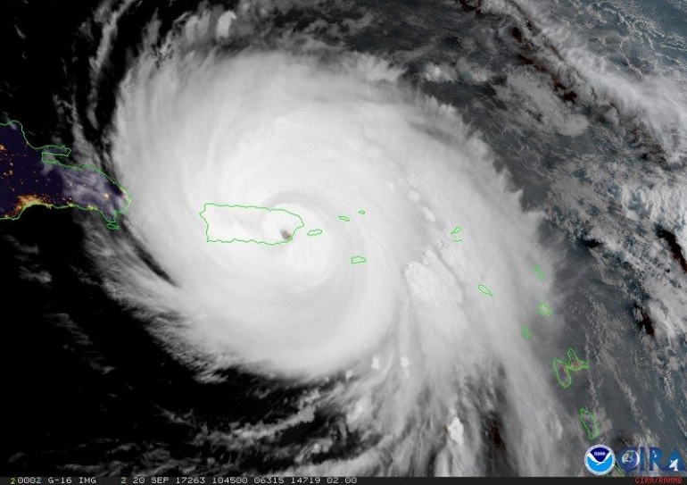 HurikanMaria Melanda Puerto Riko (CIRA, NOAA Satellites, Flickr)