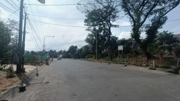 Kondisi Kelurahan Ciparigi, Bogor Utara, Minggu (11/01/2021) yang menggusur pedagang kaki lima karena diadakannya PPKM (Foto : Darina)