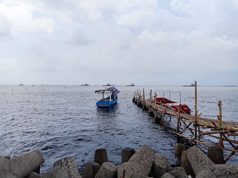 Aktivitas Pinggir Laut Marunda dan Nelayan/dokpri