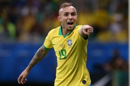 Everton diandalkan Brasil di Copa America 2019 dan kembali tampil di Copa America 2021. Sumber: Reuters/Edgard Garrido/via Tempo.co