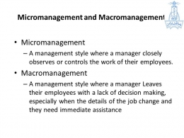 Micromanagement dan Macromanagement. Sumber: slideplayer.com/slide/6228447/