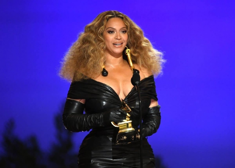 Beyoncé pada Grammy Awards Maret 2021 lalu (Sumber Foto: Miss.at)