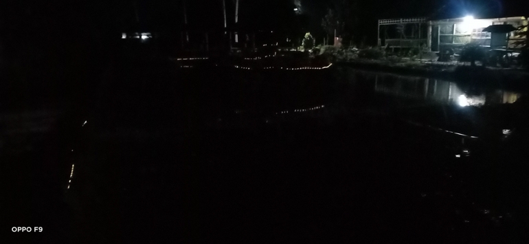 Kondisi Lampu saat malam hari (Dokpri)