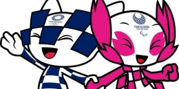 www.thegeekherald.com - Maskot kandidat A, Miratowa dan Someity, yang akhirnya diresmikan sebagai mascot Olimpide Tokyo 2020