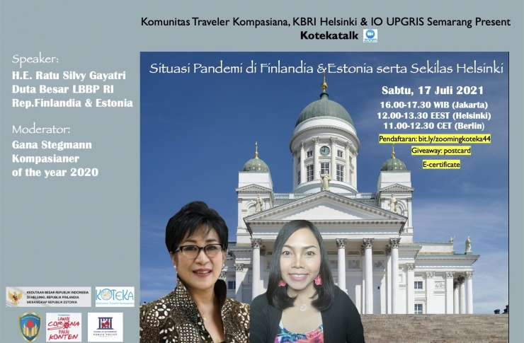 Ayo ke Helsinki Sabtu ini bersama Koteka, KBRI Helsinki dan IO UPGRIS (Dokumentasi Koteka)