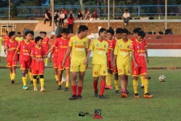 Para pemain Erlangga FA saat mengikuti Tes Fisik. (Dok. Pribadi/Eko Wahyudi)