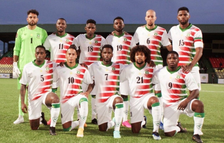 Timnas Suriname. Sumber foto federasi sepak bola Suriname dipublikasikan concacaf.com