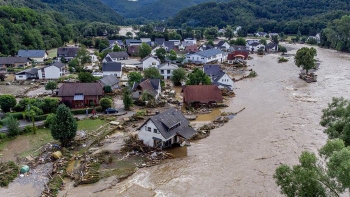 Banjir bandang di Jerman yang telah memakan banyak korban jiwa (Detik)