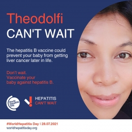 Ilustrasi poster mendukung imunisasi Hepatitis B (dokpri)