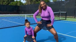 Serena Williams(16) bersama sang putri alexis olympia ohanian (indosport.com)
