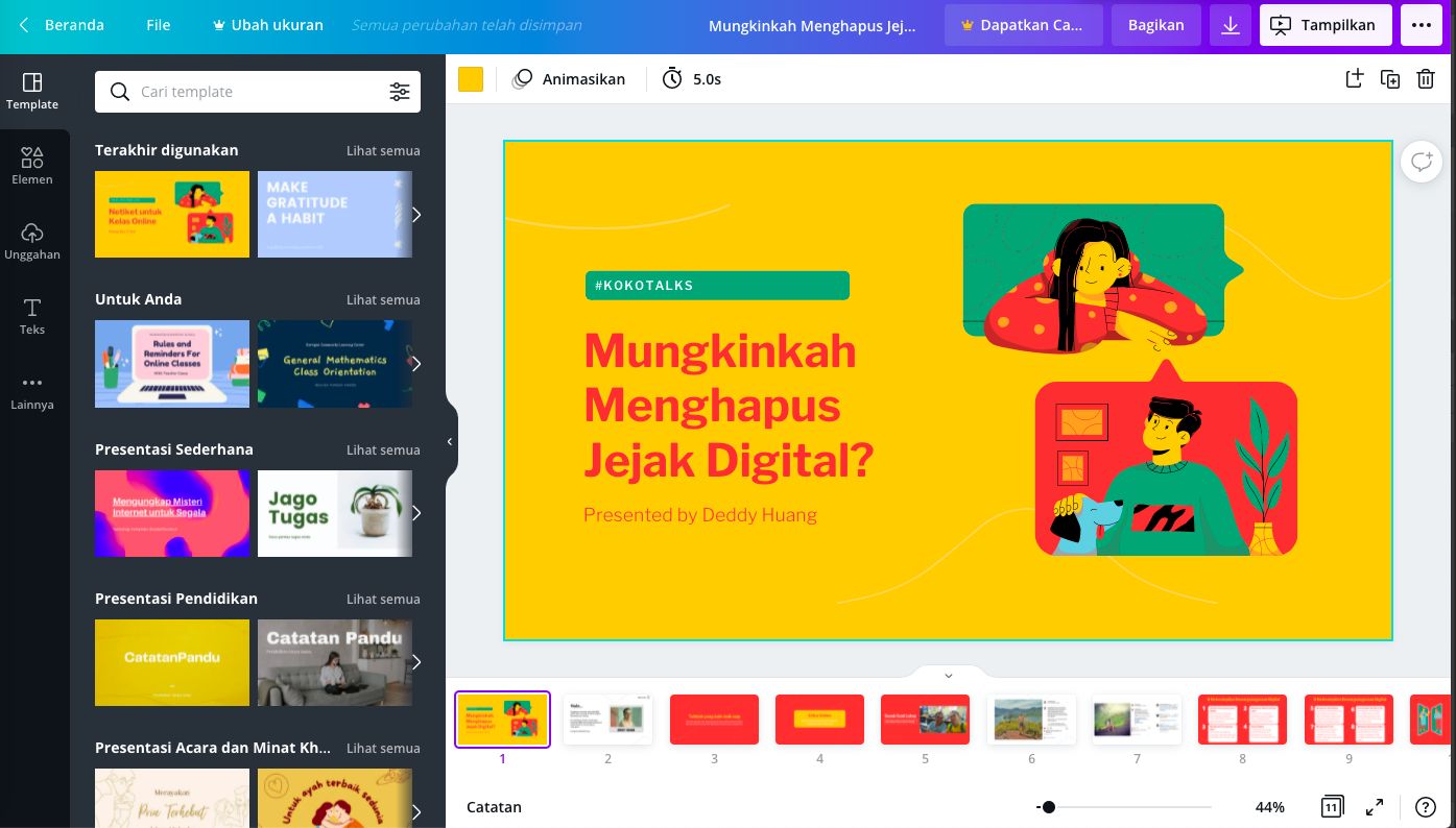 Mendesain Presentasi Mudah Dan Praktis Dengan Canva Halaman 1 ...