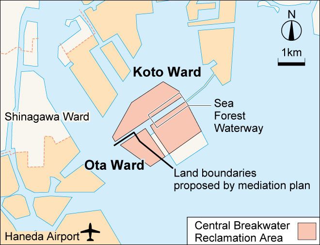 www.werow.co.uk. Pulau2 reklamasi yang menjadi titik central Olympiade Tokyo 2020, dengan latar belakang Teluk Tokyo, Odaiba .....