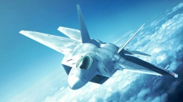 Jet tempur F-22 Raptor. Sumber: https://www.wallpaperflare.com/areal-photography-of-gray-usaf-f-22-raptor-fighter-plane-wallpaper-46032