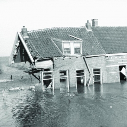 Foto: Bencana banjir 1953 di provinsi Zeeland di Belanda (Sumber: Wikipedia)