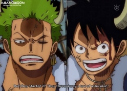 Luffy dan Zoro yang akan mengamuk di anime One Piece episode 984. (Sumber: deviantart.com)