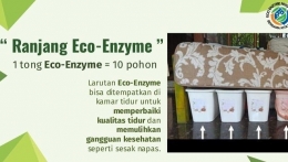 Salah Satu pemanfaatan eco enzyme. Sumber : Enzyme Nusantara