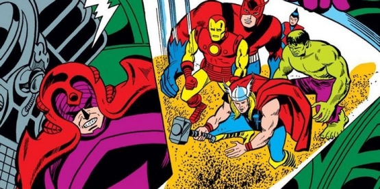 Scarlet Centurion saat melawan para Avengers di komik. Sumber : Screenrant