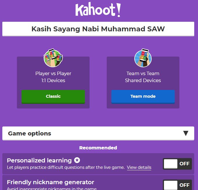 kahoot.com