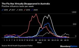 Kasus flu di Australia menurun drastis selama pandemi Covid-19 - bloomberg.com