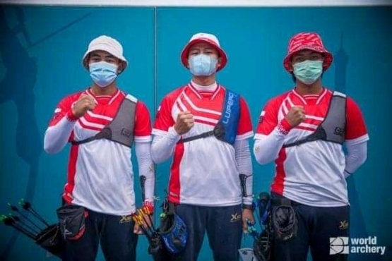 Trio pemanah putra Indonesia di Olimpiade Tokyo/WorldArcherry..