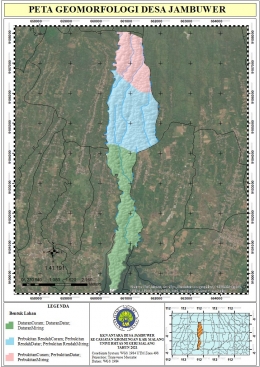 Peta Geomorfologi Desa Jambuwer (Dok. pribadi)