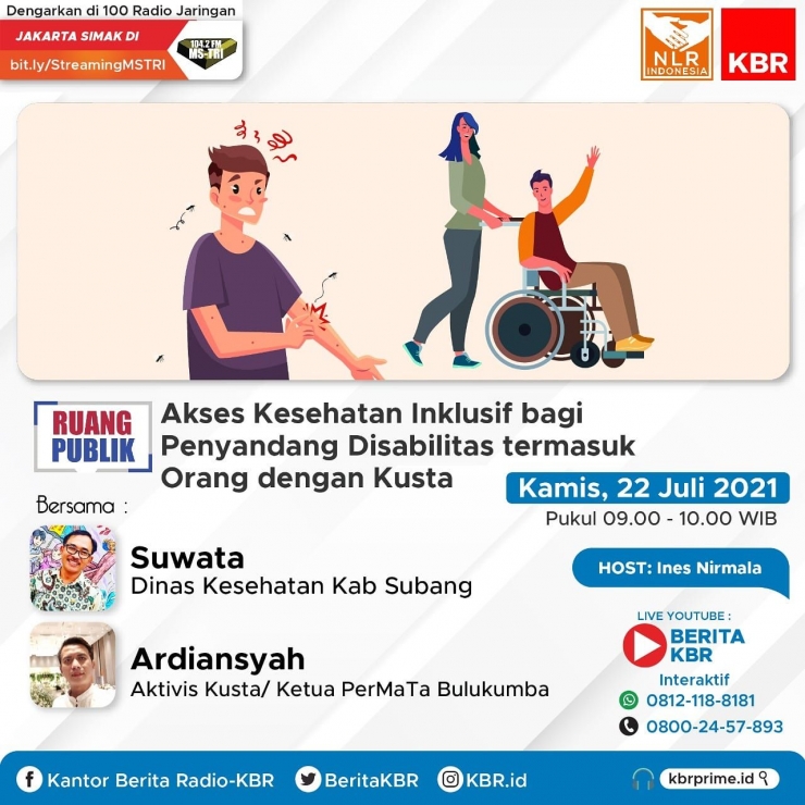 Ruang Publik KBR, Akses Kesehatan Inklusif Bagi Penyandang diabilitas termasuk orang dengan kusta (doc.KBR)