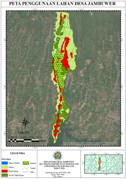 Peta Jenis Tanah Desa Jambuwer (Dok. pribadi)