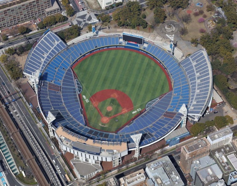 Terletak di Taman Yokohama, Prefektur Kanagawa, Stadion Yokohama adalah stadion serbaguna pertama di Jepang./www.prosoundweb.com