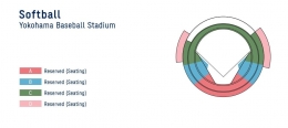 Denah Yokohama Stadium, dengan posisi semua tempat duduknya/www.sportticketsexchange.com