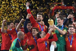 Timnas Spanyol juara piala dunia 2010. Sumber: gapersblock.com