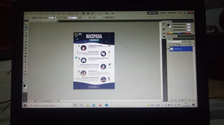 Proses Pembuatan Leaflet (Dokpri)