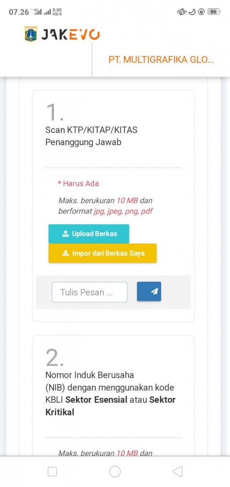 Dok. pribadi, screenshot