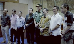 Pangdam XVI/Pattimura Mayjen TNI Doni Monardo hadir pada rapat dengar pendapat di DPR RI (2017). Dok. Pribadi
